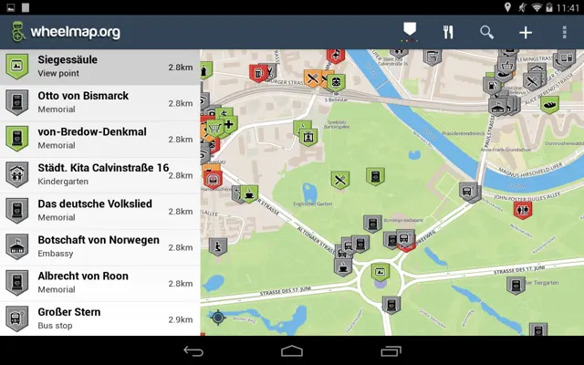 Wheelmap android App screenshot 1